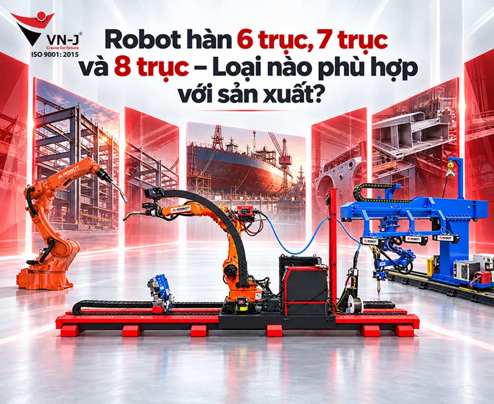 Robot hàn 6 trục, 7 trục và 8 trục – Loại nào phù hợp với?