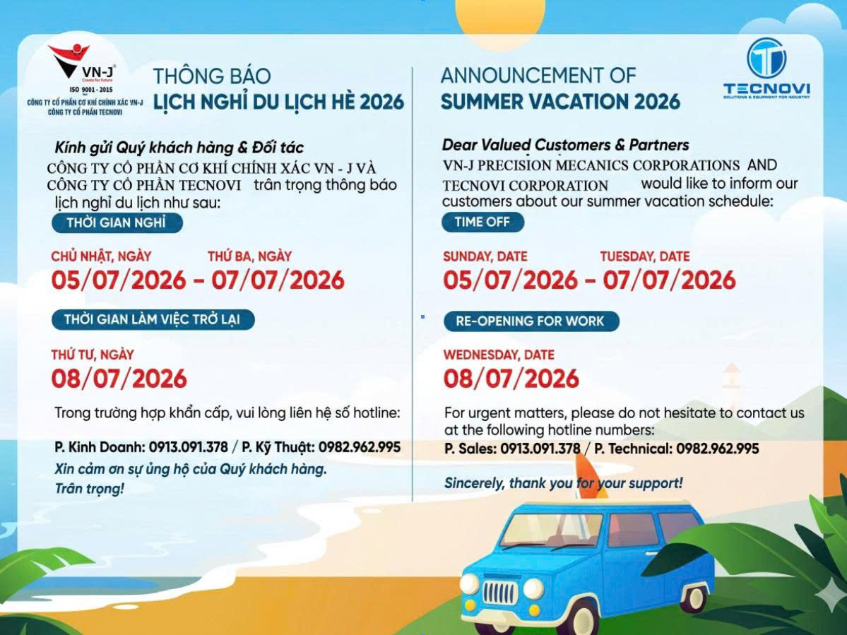 THÔNG BÁO LỊCH NGHỈ DU LỊCH NĂM 2026